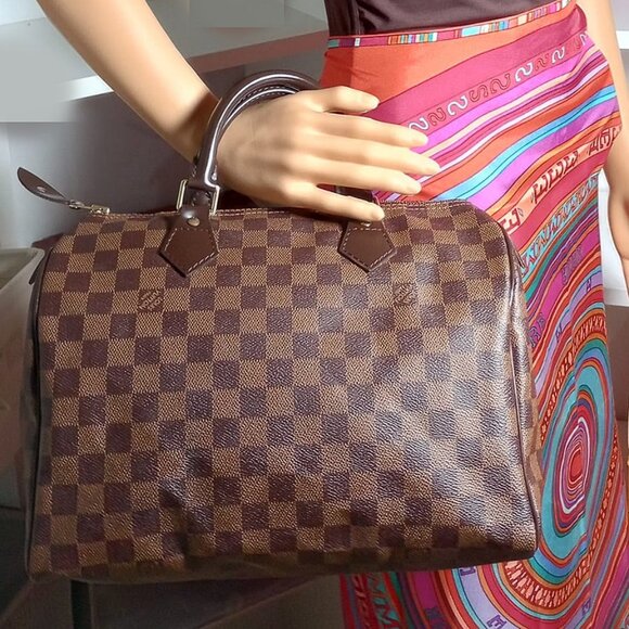 LOUIS VUITTON SPEEDY 30 DAMIER BAG RETAIL $1550 - Picture 1 of 16